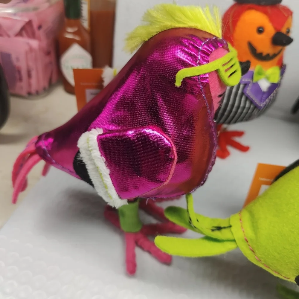 Target Hyde & Eek Featherly Friends Halloween Birds Lot Of 4